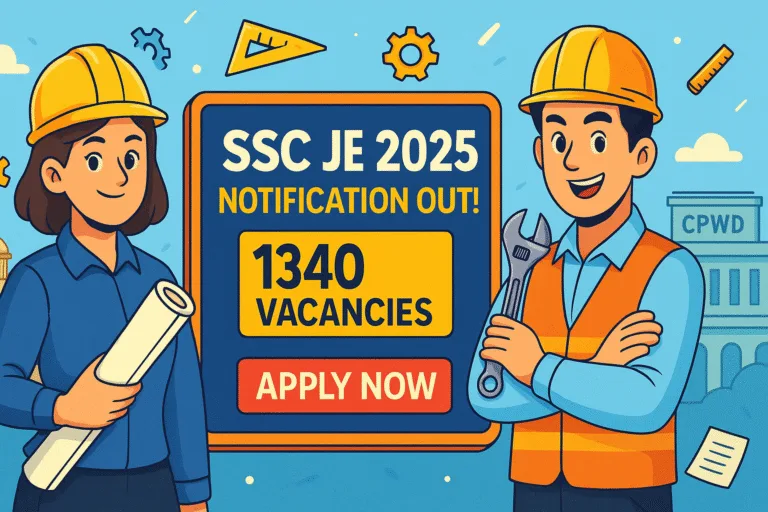 SSC JE 2025 Notification Apply Online Hero Image