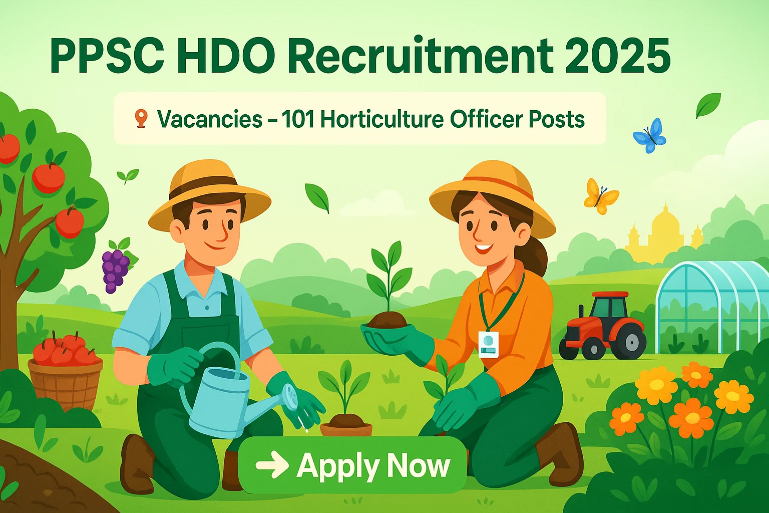 Hdo Offucer PPSC HDO Recruitment 2025 – 101 Horticulture Officer Posts