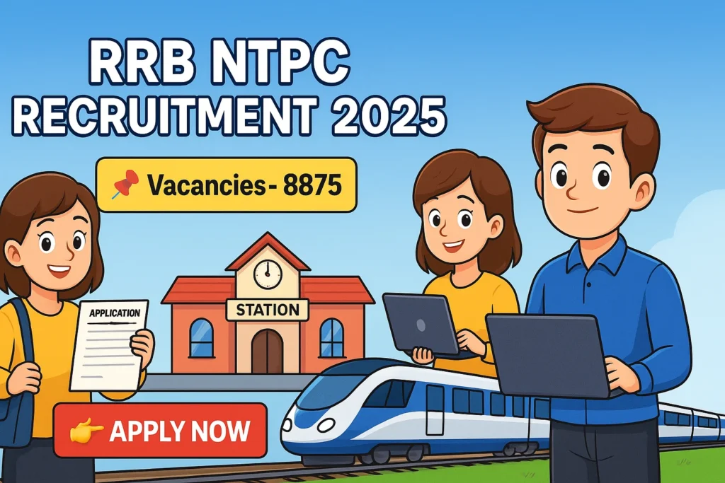 RRB NTPC Recruitment 2025 notification with 8875 vacancies β Apply Online