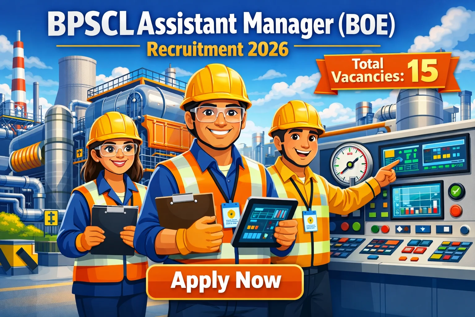 BPSCL Assistant Manager Recruitment 2026 – 15 Vacancies