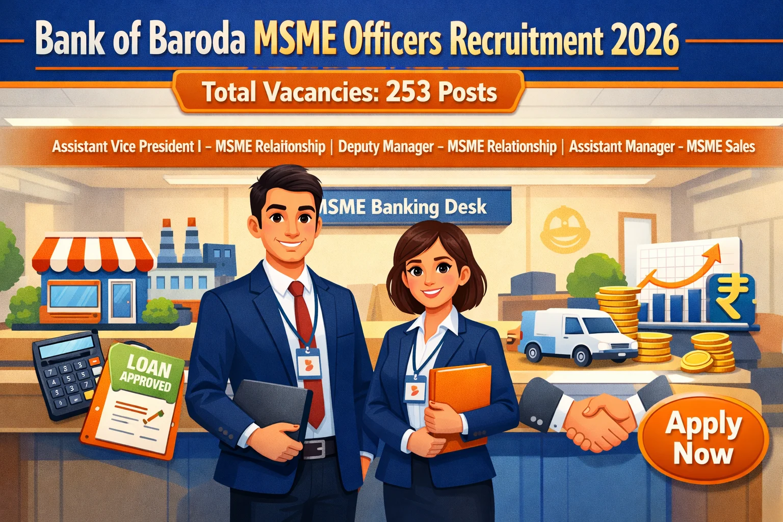 Bank of Baroda Officers Recruitment 2026 – 253 Vacancies