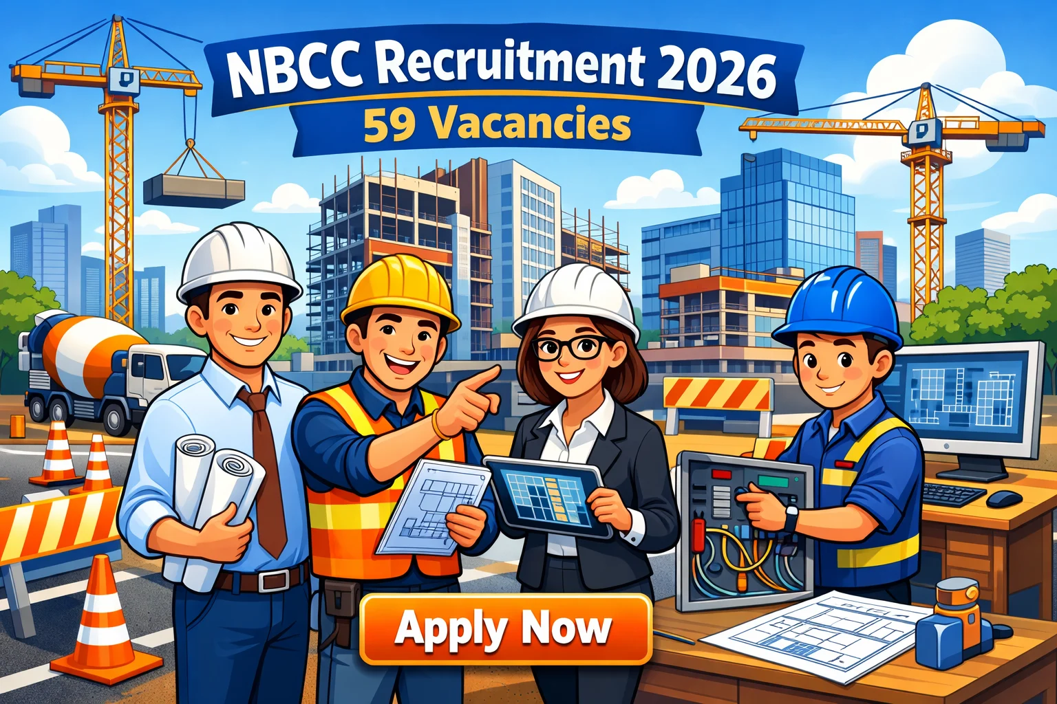 NBCC JE & Manager Recruitment 2026 – 59 PSU Vacancies
